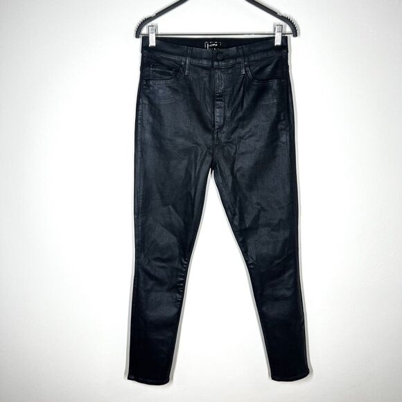 NEW Mother Sz 30 (Fits like a sz 27/28) The Swooner Ankle Wet Paint Coated Denim - Picture 4 of 13